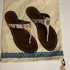 Tory Burch Thora Snakeskin pattern